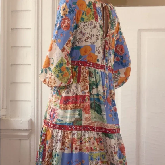 By Anthropologie Tiered Puff-Sleeve - Picture 1 of 11